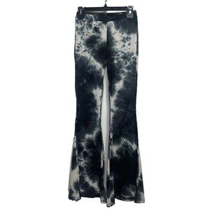Life Clothing Co Mel Flare Bells Leggings Pants Size M Blue Tie Dye Retro 90s